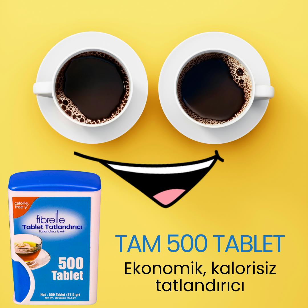 Fibrelle Cep Boy Sakarin Tablet Tatlandırıcı (500' lü)
