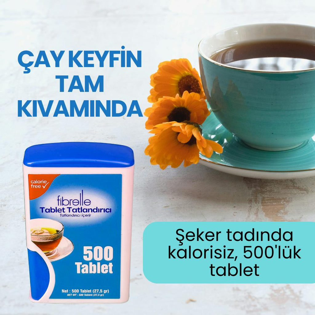 Fibrelle Cep Boy Sakarin Tablet Tatlandırıcı (500' lü)