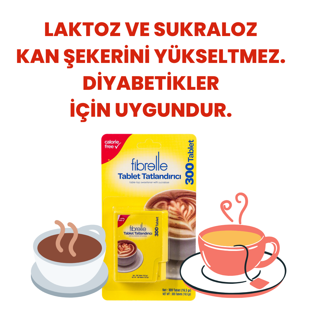 Fibrelle Cep Boy Tablet Tatlandırıcı (300' lü)