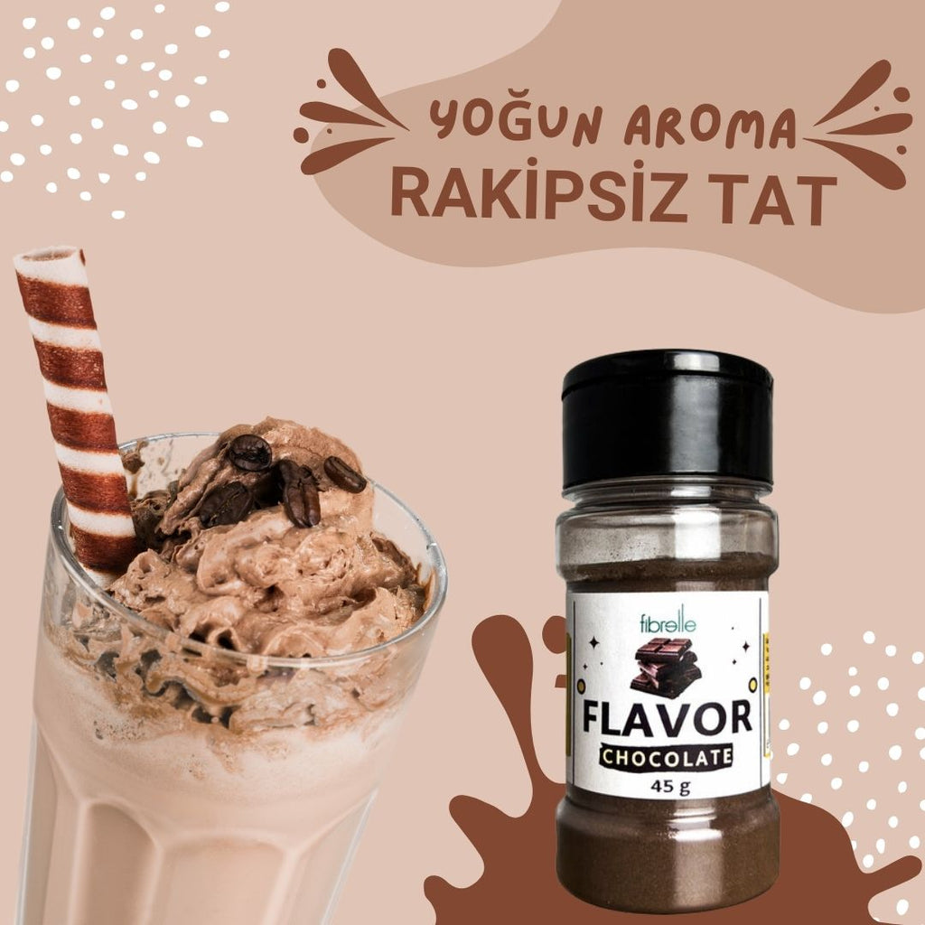 Fibrelle Flavor Çikolata Aromalı Toz Aroma 45 g