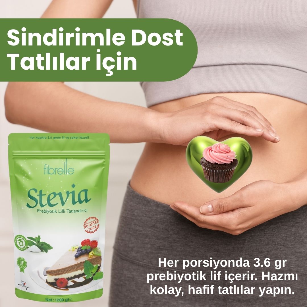 Fibrelle Prebiyotik Lifli Stevialı Toz Tatlandırıcı (1200g)