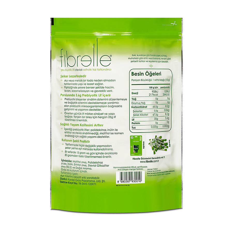 Fibrelle Prebiyotik Lifli Stevialı Toz Tatlandırıcı (2,5 Kg)