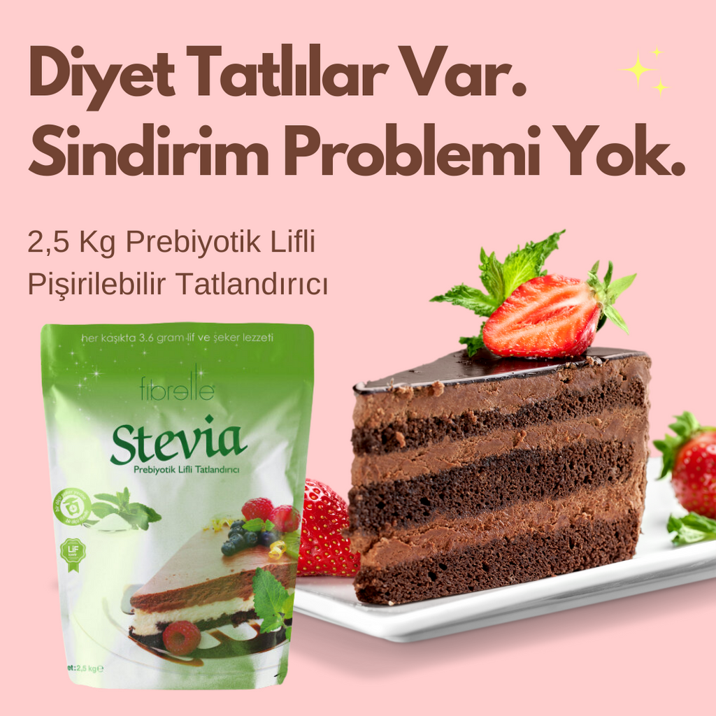 Fibrelle Prebiyotik Lifli Stevialı Toz Tatlandırıcı (2,5 Kg)