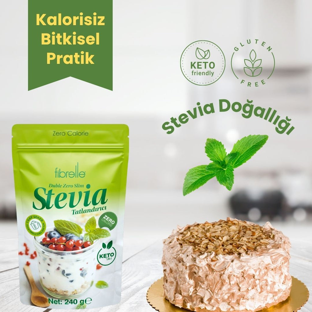 Fibrelle Duble Zero Slim Stevia Tatlandırıcı 240 g