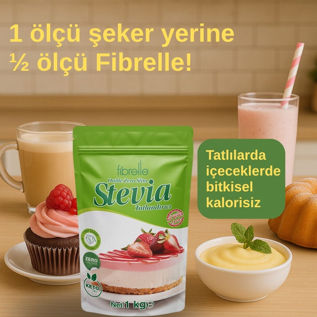 Fibrelle Duble Zero Slim Stevia Tatlandırıcı 1 Kg