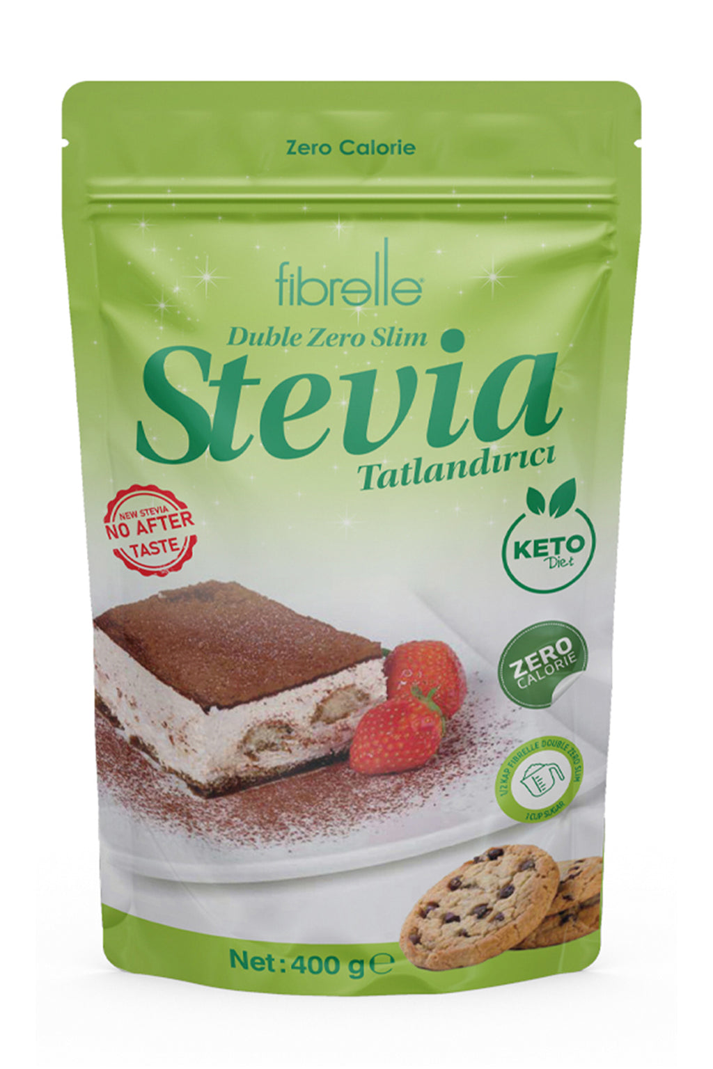 Fibrelle Duble Zero Slim Stevia Tatlandırıcı 400 g