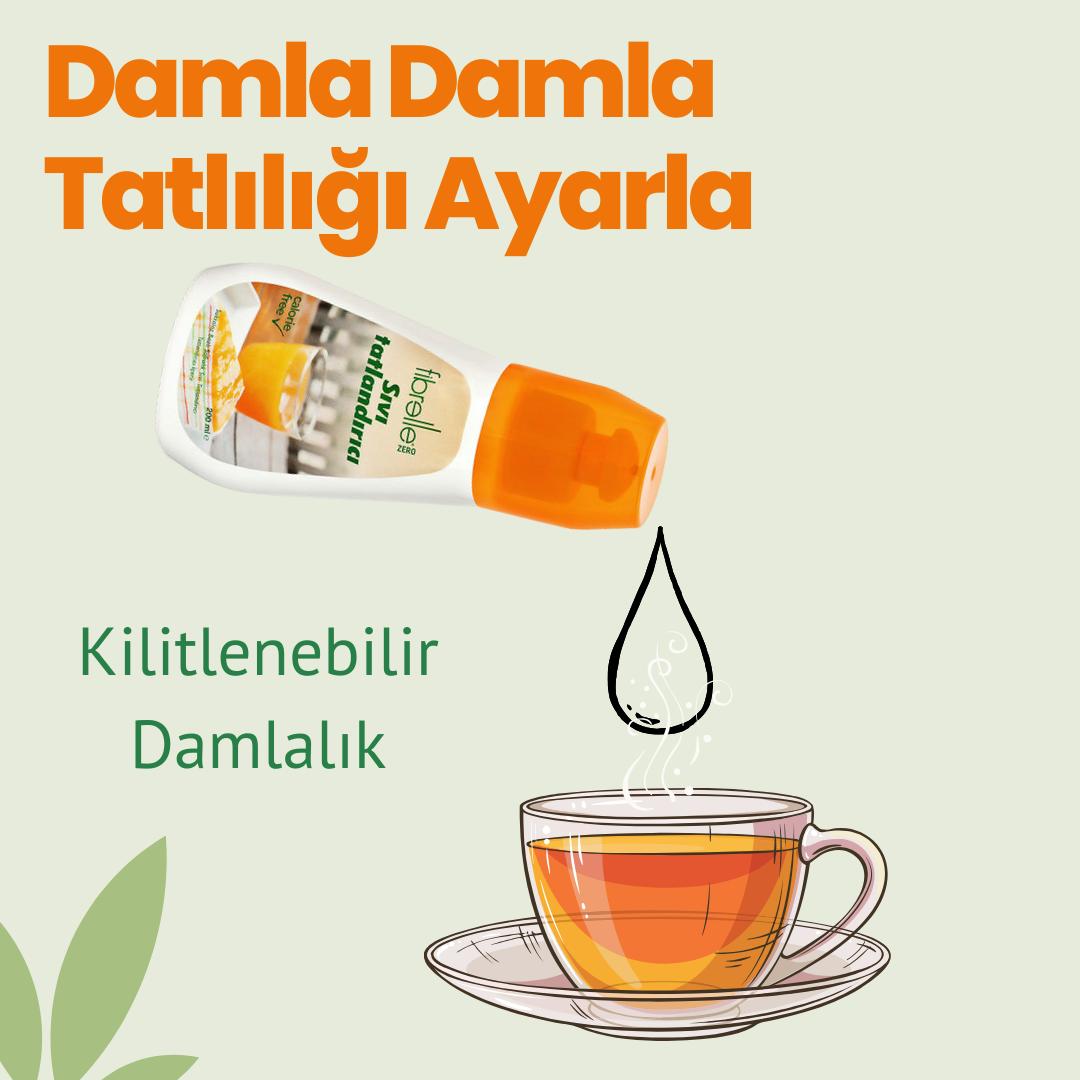 Fibrelle Zero, Sukralozlu Sıvı Tatlandırıcı (200 ml.)