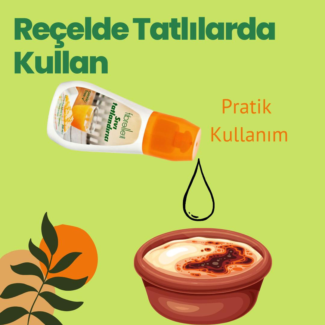 Fibrelle Zero, Sukralozlu Sıvı Tatlandırıcı (200 ml.)