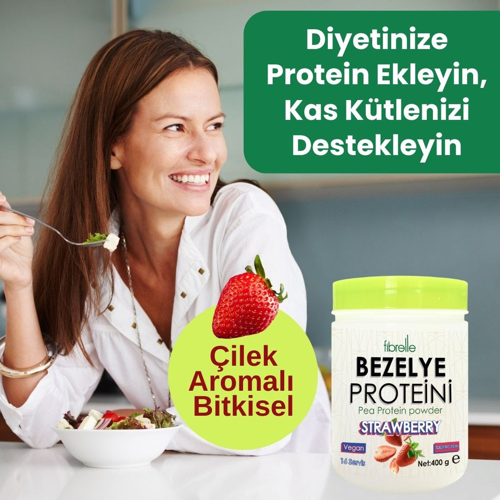 Fibrelle Bezelye Protein Çilek Aromalı 400 g
