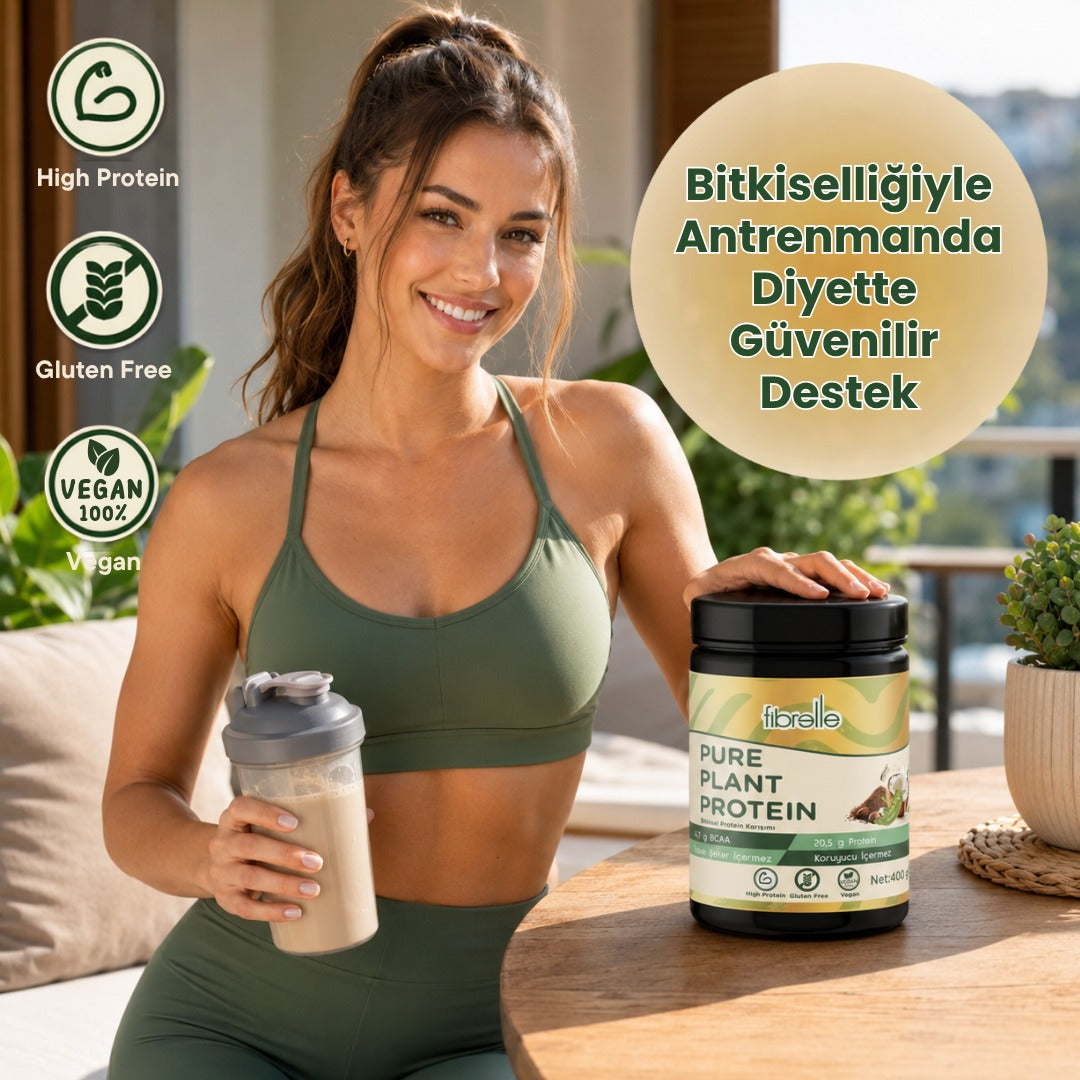 Fibrelle Pure Plant Protein – Bitkisel Protein Karışımı (400 g)