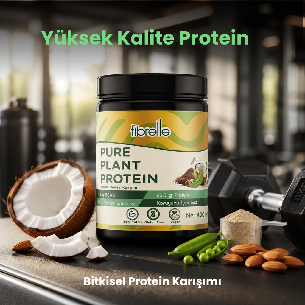 Fibrelle Pure Plant Protein – Bitkisel Protein Karışımı (400 g)