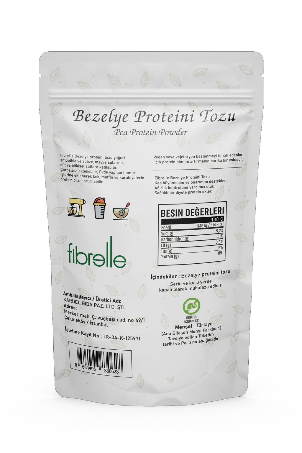 Fibrelle Bezelye Protein 1000 g
