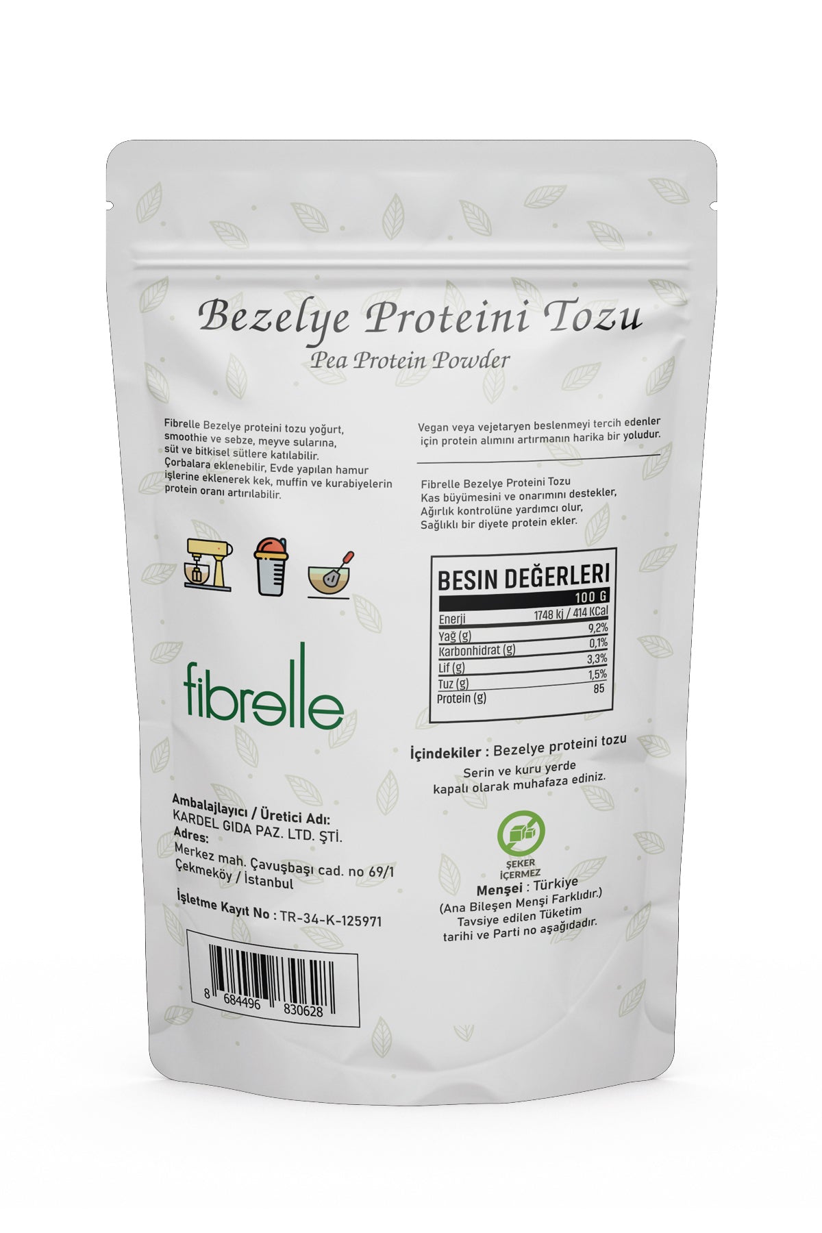 Fibrelle Bezelye Protein 1000 g