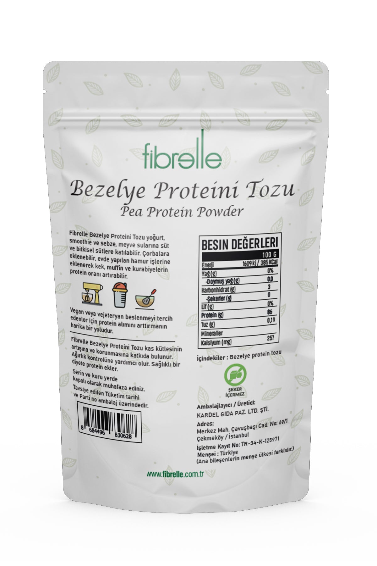 Fibrelle Bezelye Protein 1000 g