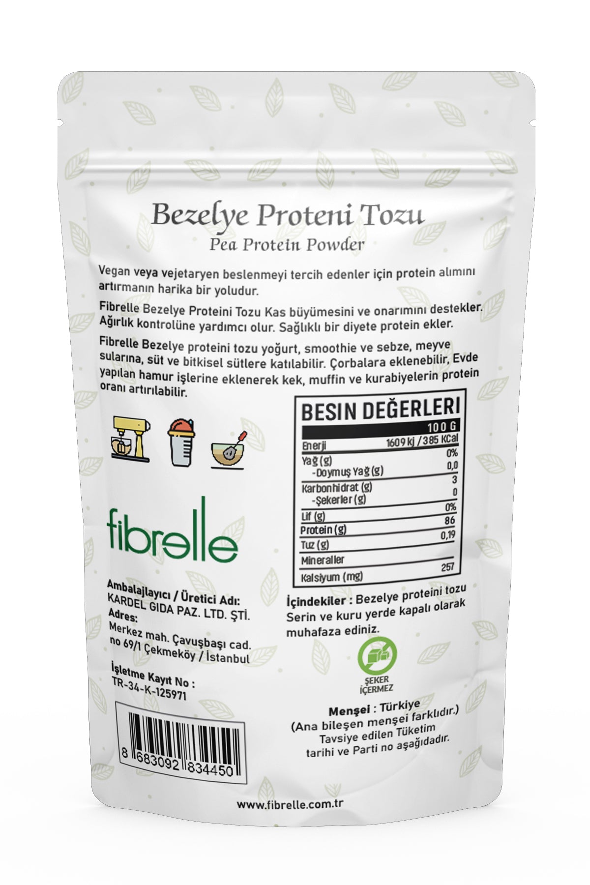Fibrelle Bezelye Protein 250 g