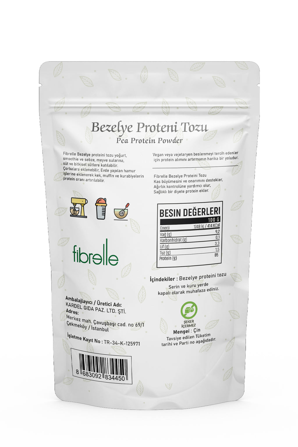 Fibrelle Bezelye Protein 250 g