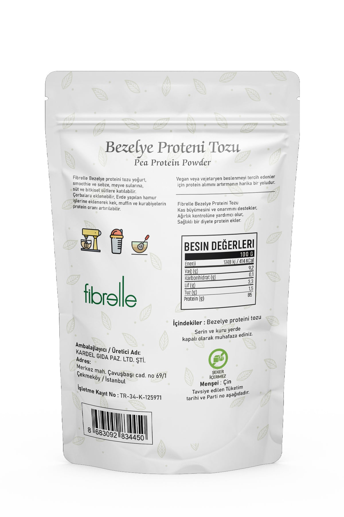 Fibrelle Bezelye Protein 250 g