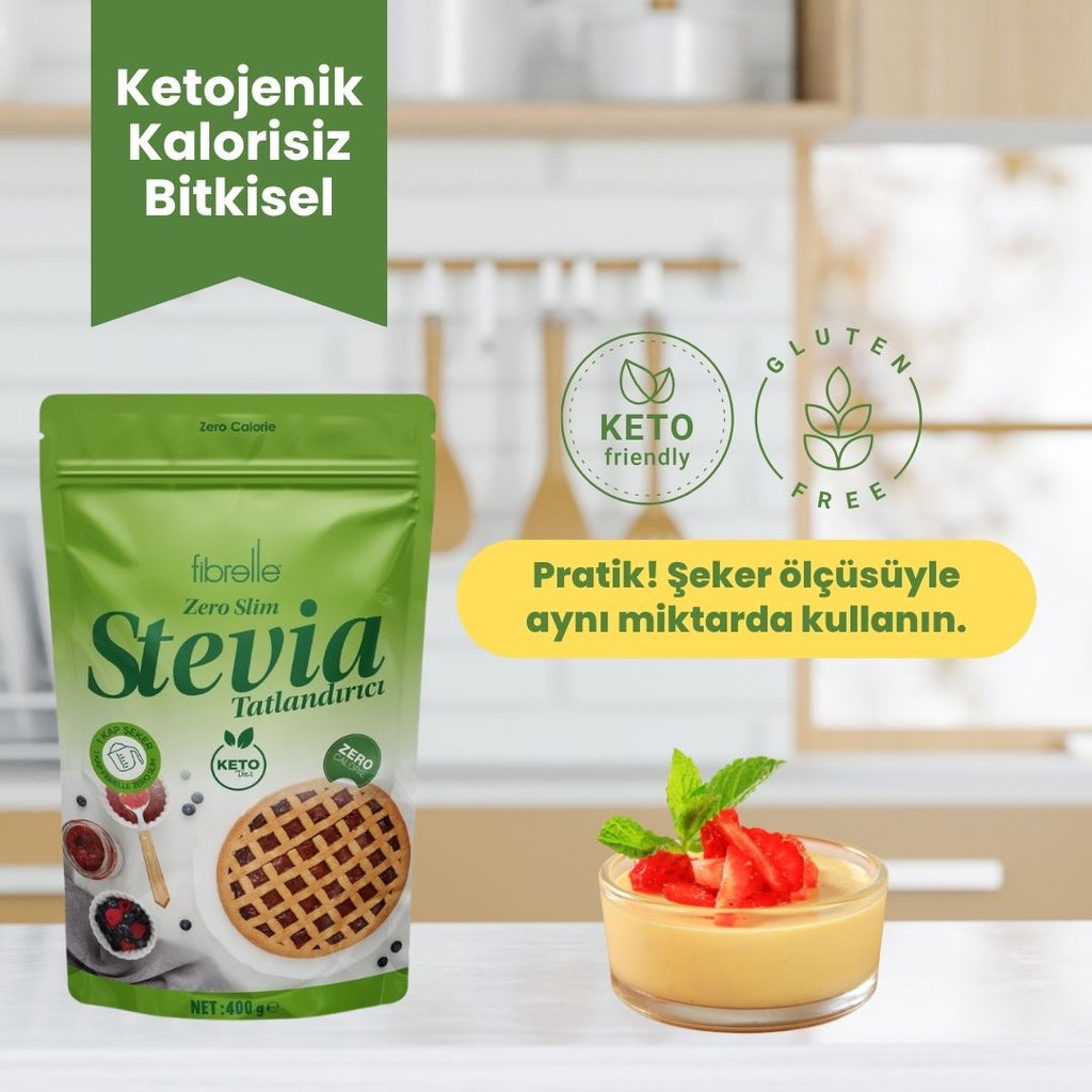 Fibrelle Zero Slim Tatlandırıcı Stevia 400 g