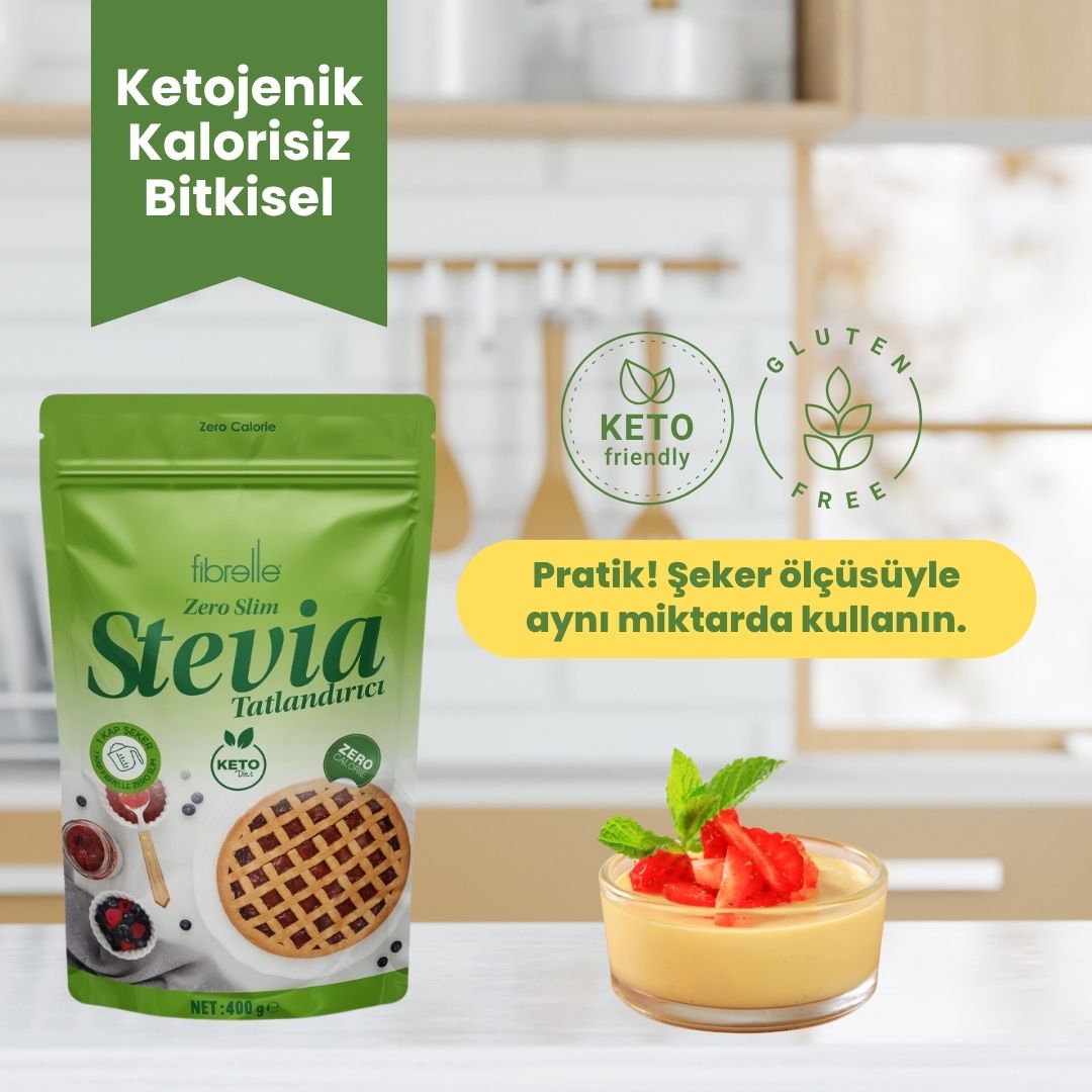 Fibrelle Zero Slim Tatlandırıcı Stevia 400 g