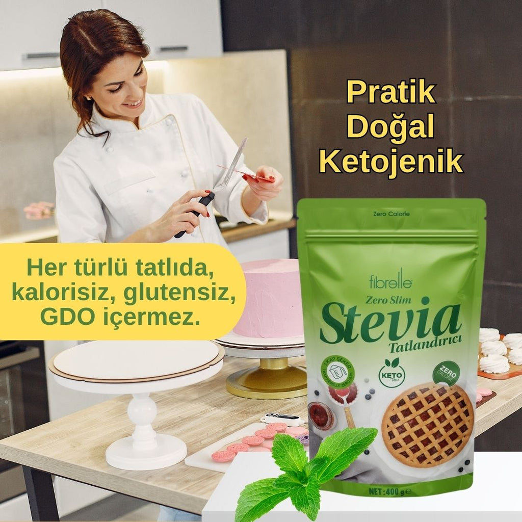 Fibrelle Zero Slim Tatlandırıcı Stevia 400 g