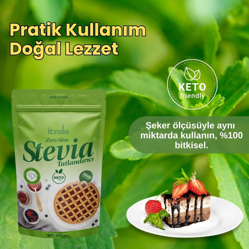 Fibrelle Zero Slim Tatlandırıcı Stevia 400 g