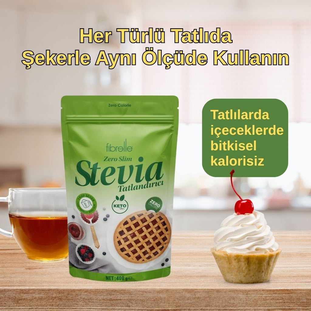 Fibrelle Zero Slim Tatlandırıcı Stevia 400 g