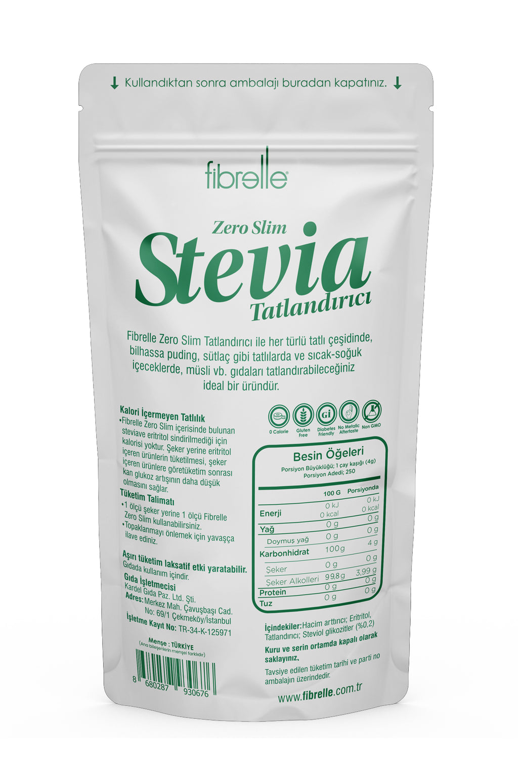 Fibrelle Zero Slim Stevia Sweetener 1 Kg