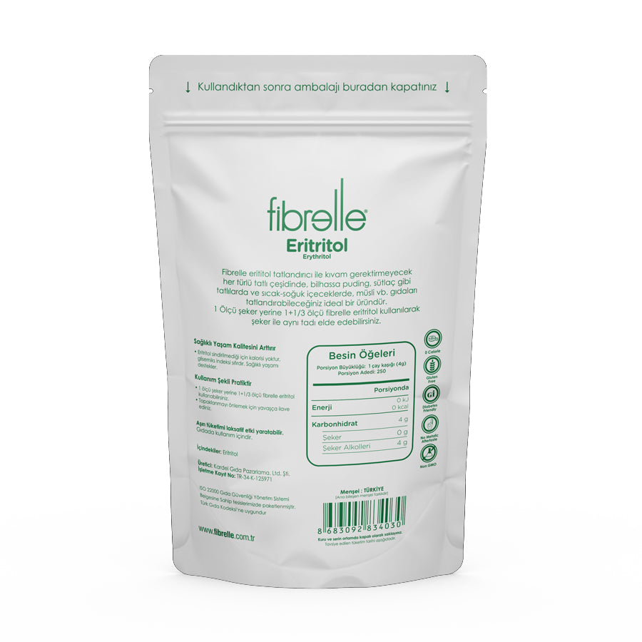 Fibrelle Eritritol Tatlandırıcı (1 kg.)