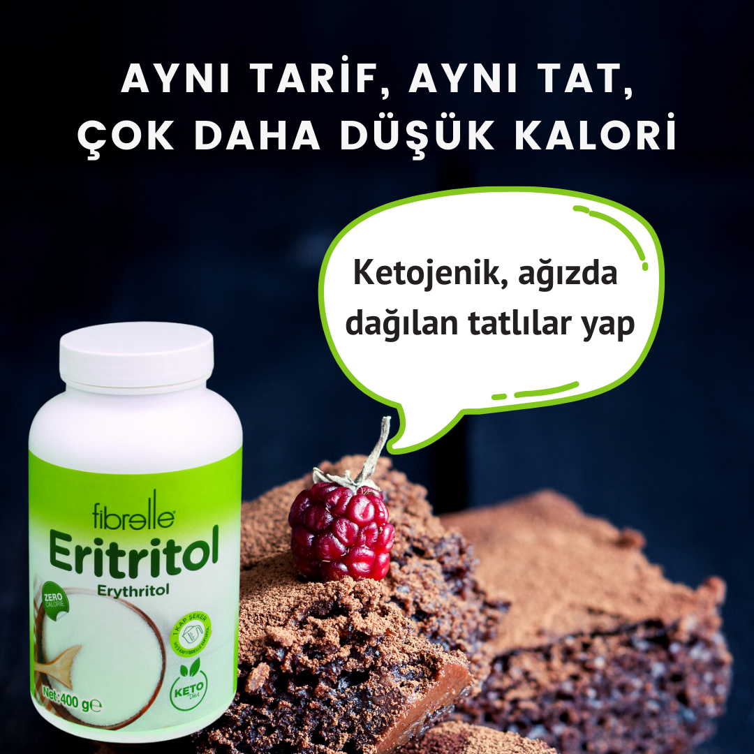 Fibrelle Eritritol Tatlandırıcı (400 g. şişe)