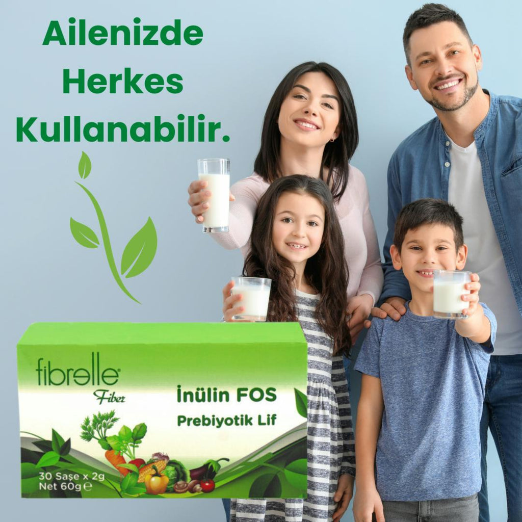 Fibrelle Doğal Prebiyotik Lif & İnulin Fos (Hindiba Lifi 30 Saşe x 2 g.) 60 g.