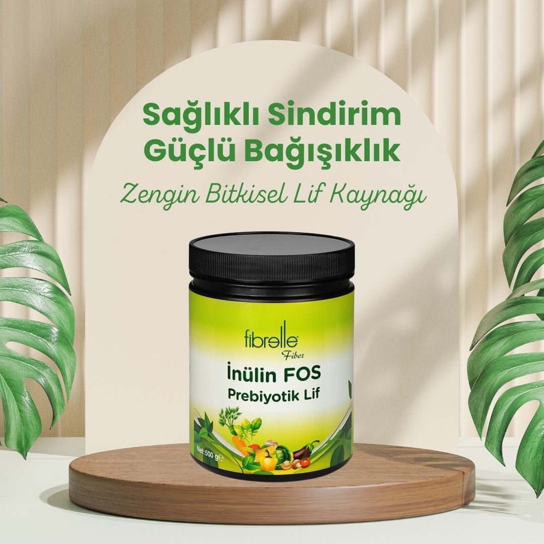 Fibrelle Doğal Prebiyotik Lif & İnulin Fos (Katkısız Hindiba Lifi) 500 g.