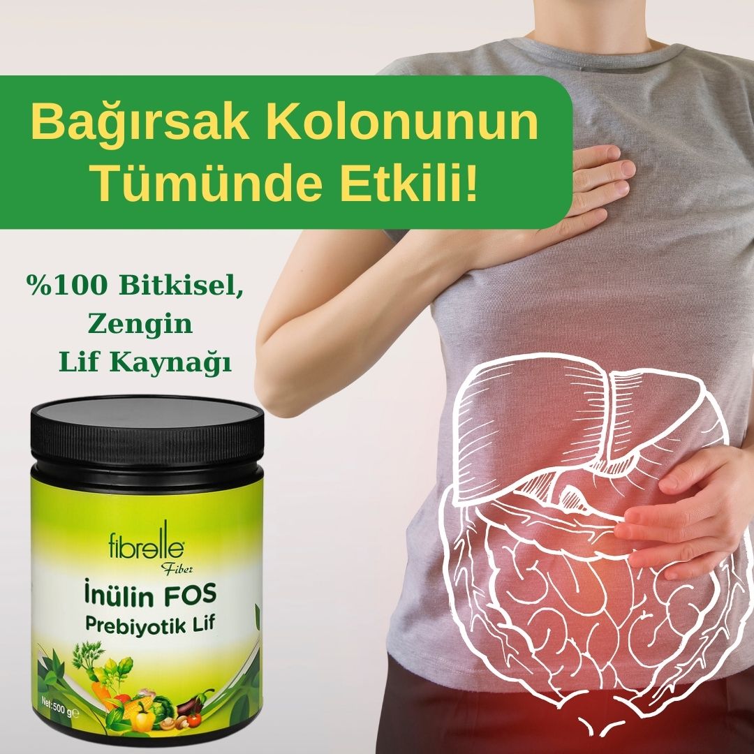 Fibrelle Doğal Prebiyotik Lif & İnulin Fos (Katkısız Hindiba Lifi) 500 g.