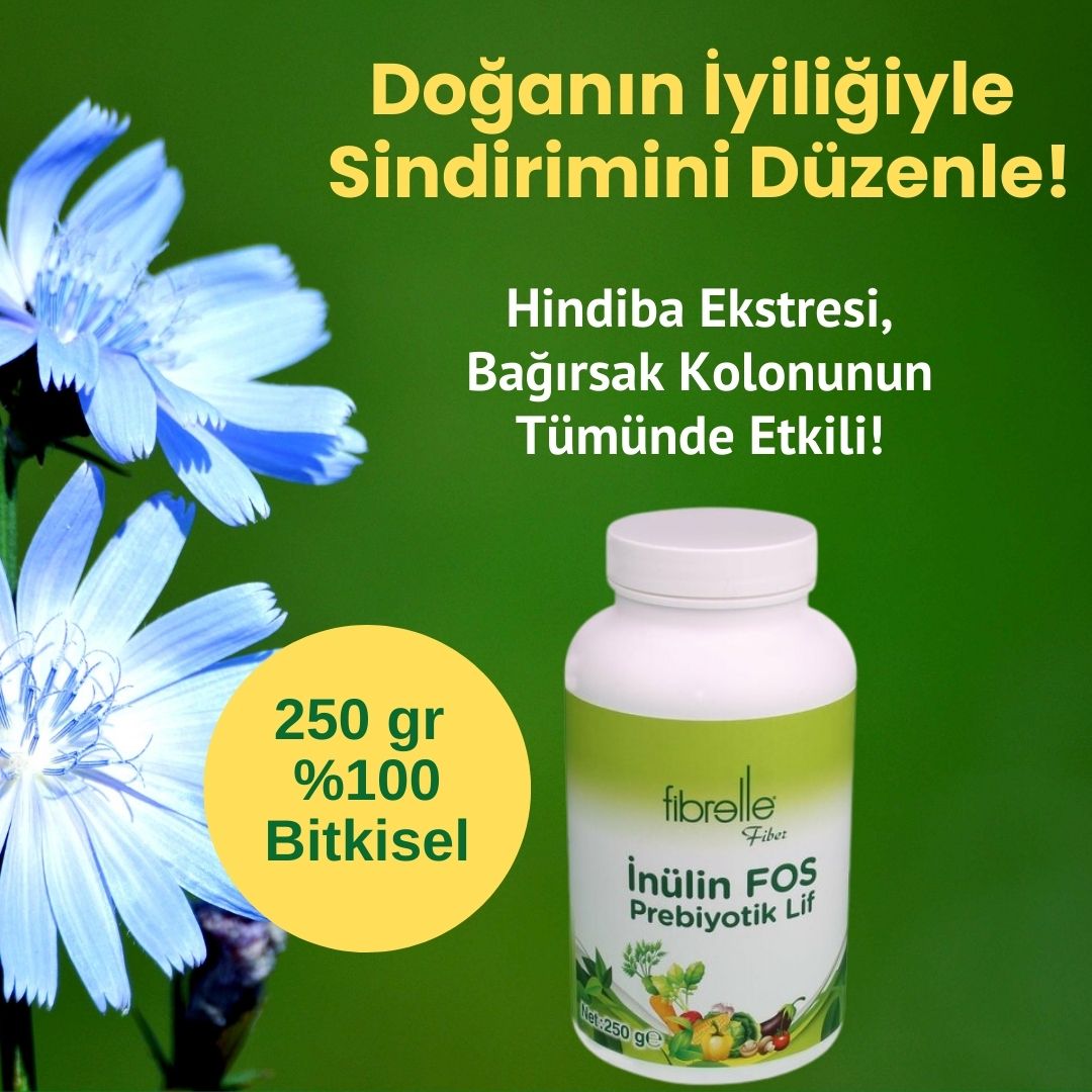 Fibrelle Doğal Prebiyotik Lif & İnulin Fos (Katkısız Hindiba Lifi) 250 g.