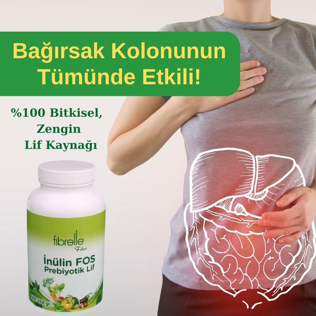Fibrelle Doğal Prebiyotik Lif & İnulin Fos (Katkısız Hindiba Lifi) 250 g.