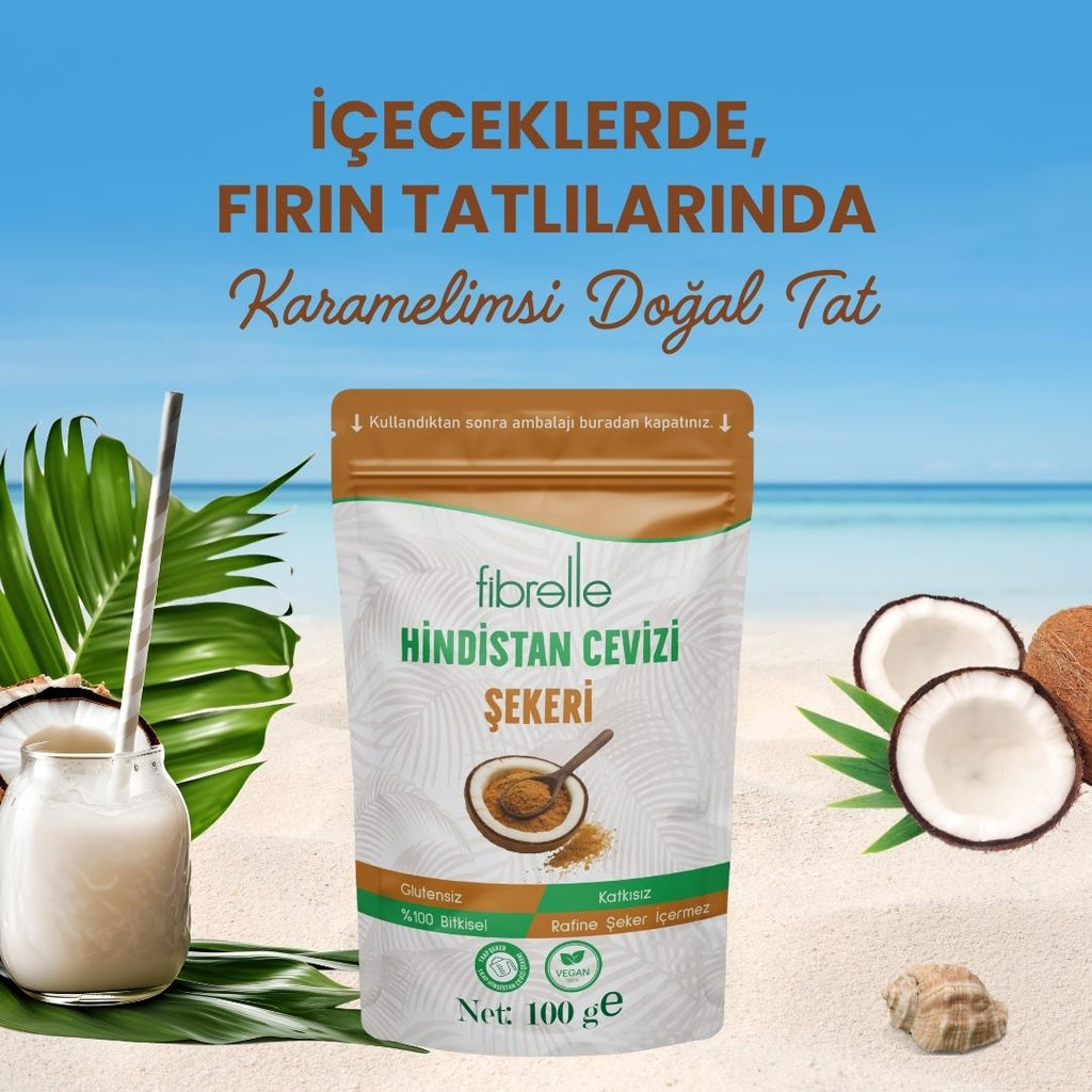 Fibrelle Hindistan Cevizi Şekeri 100 g
