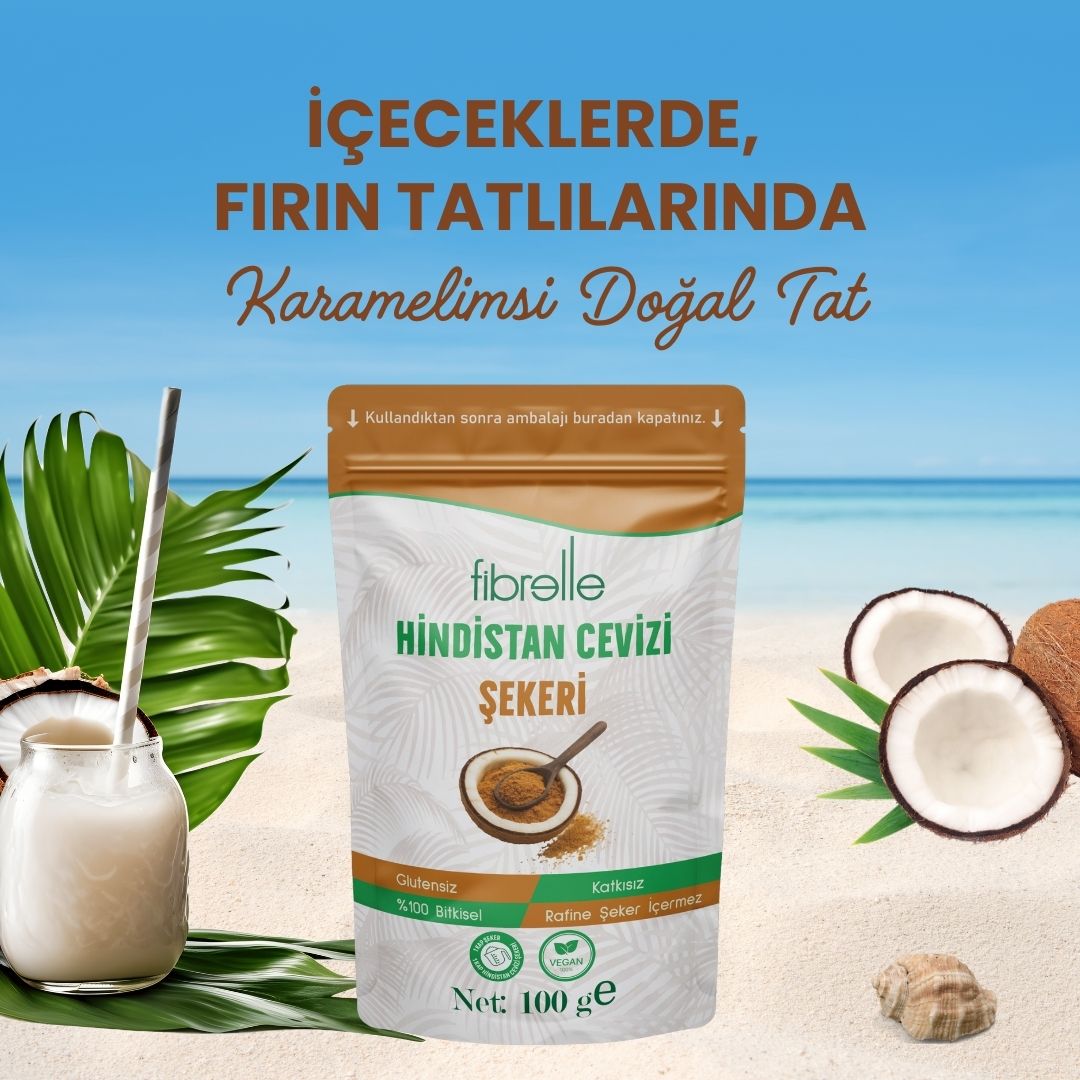Fibrelle Hindistan Cevizi Şekeri 100 g
