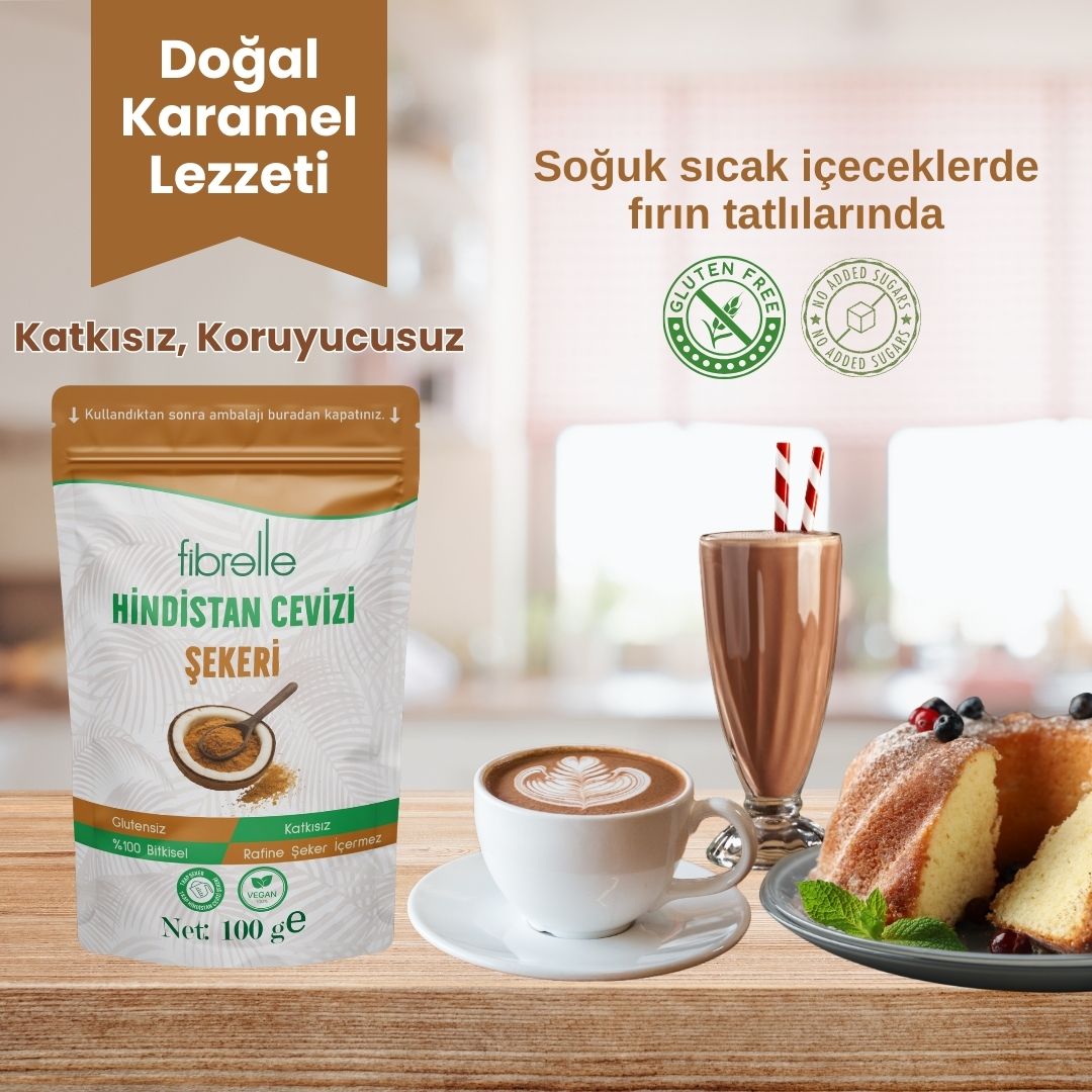 Fibrelle Hindistan Cevizi Şekeri 100 g
