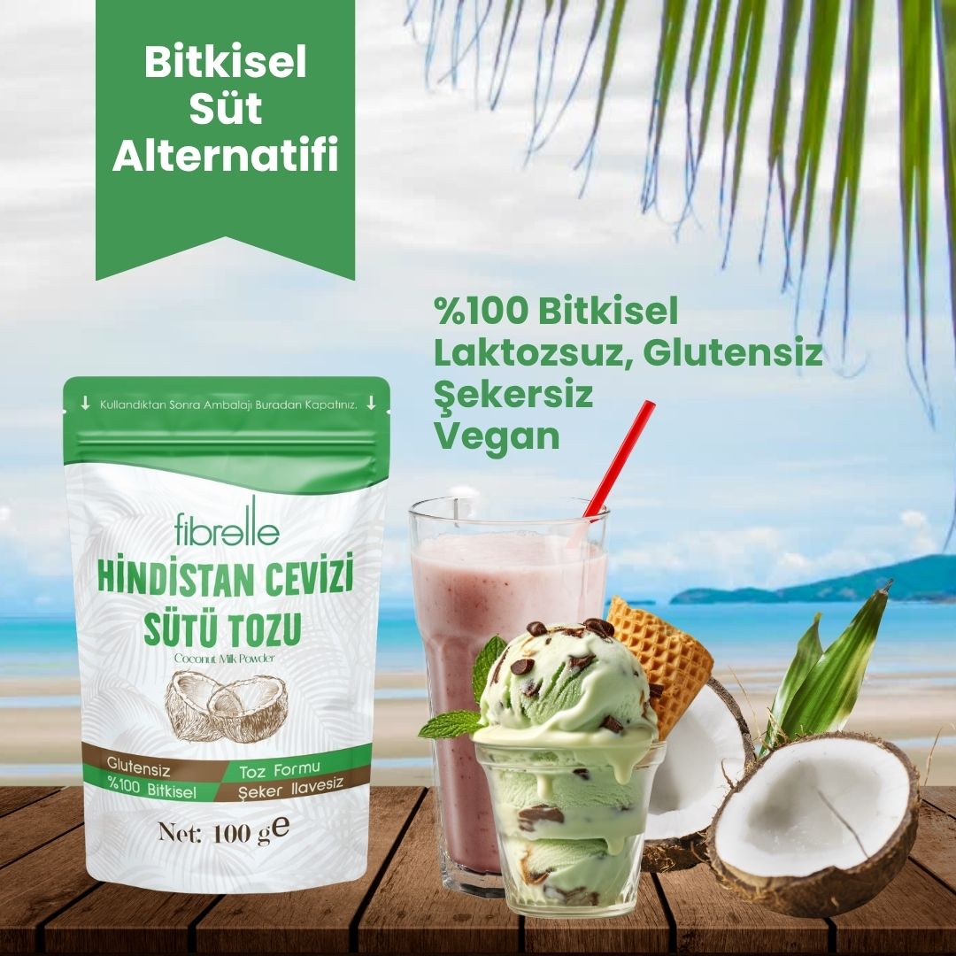 Fibrelle Hindistan Cevizi Sütü Tozu 100 g