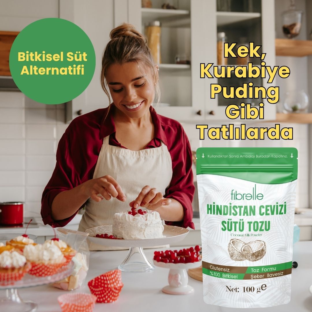 Fibrelle Hindistan Cevizi Sütü Tozu 100 g