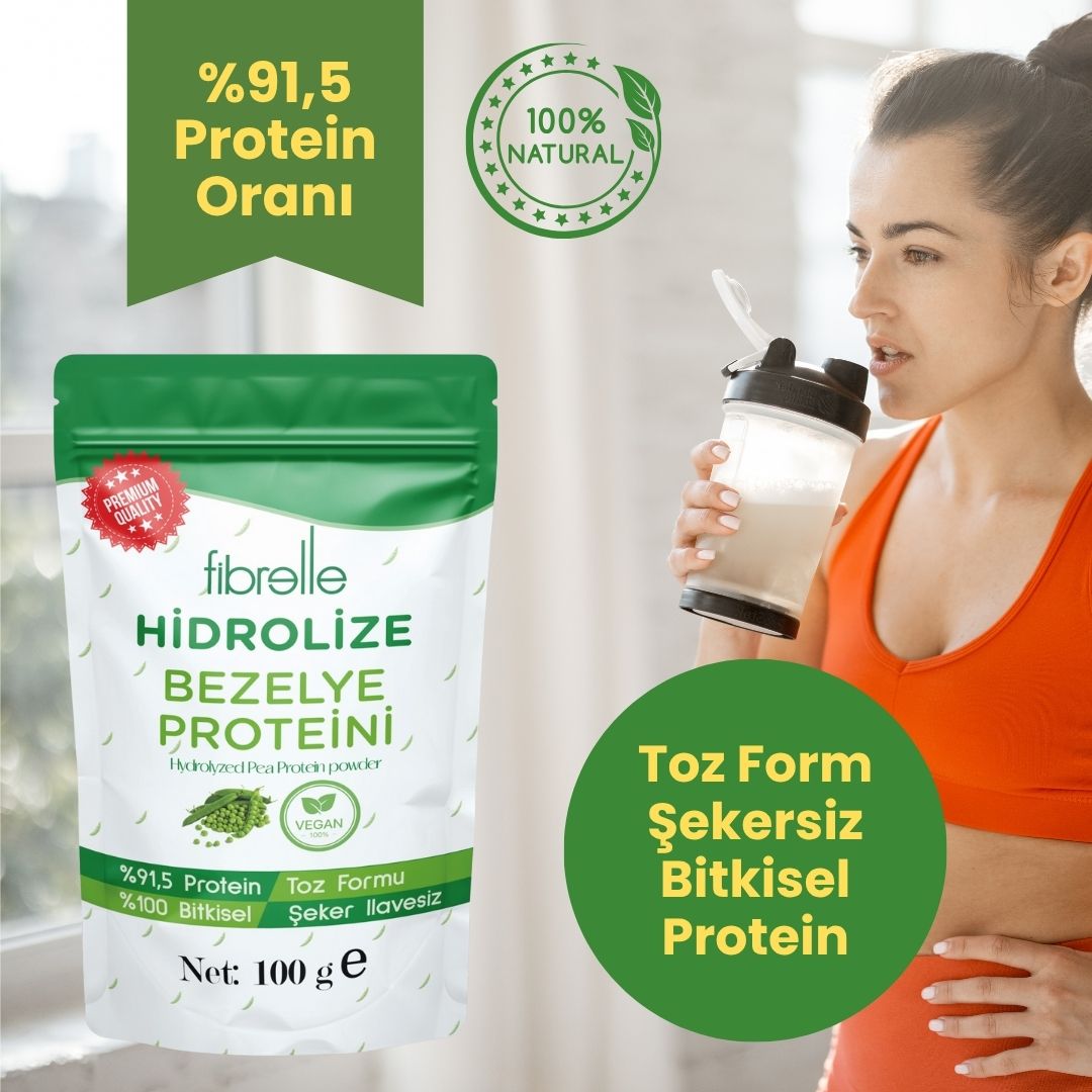 Fibrelle Hidrolize Bezelye Proteini 100g