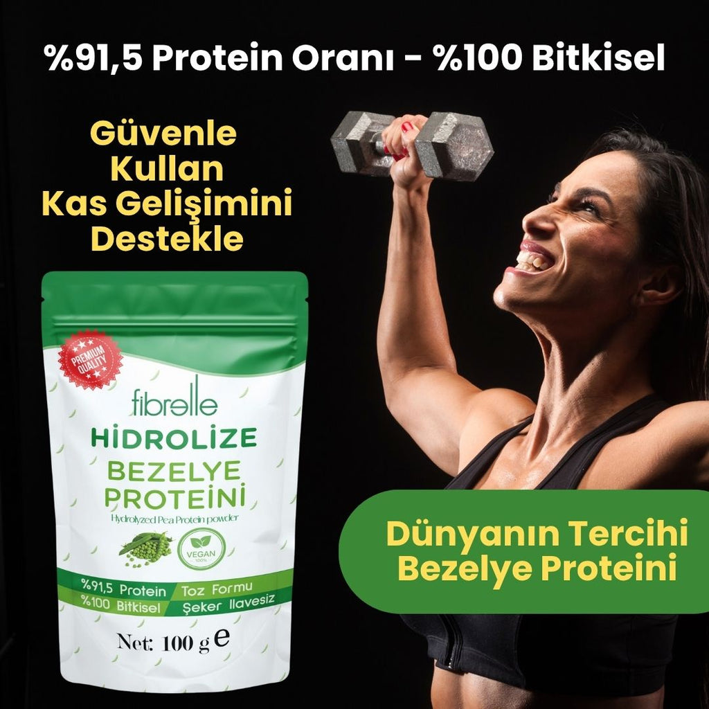Fibrelle Hidrolize Bezelye Proteini 100g