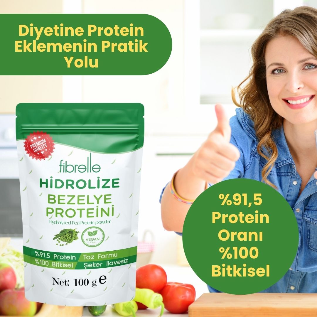 Fibrelle Hidrolize Bezelye Proteini 100g