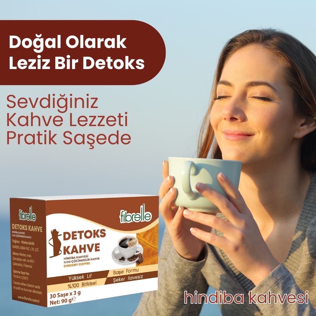 Fibrelle Hindiba Kahvesi Detox 30 Adet 3 gr Kutu Saşe 90 g
