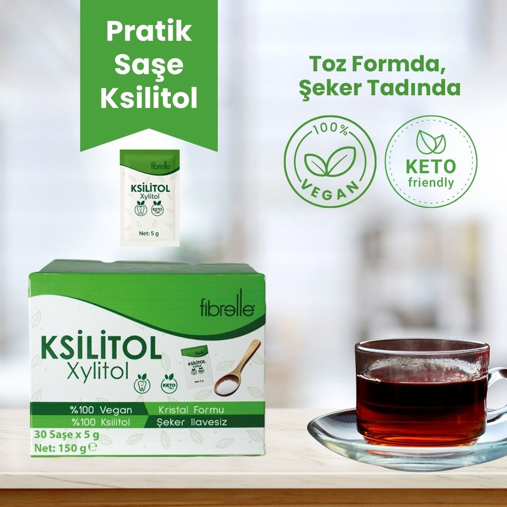 Fibrelle Ksilitol (Xylitol 30 Saşe x 5 g.) 150 g.