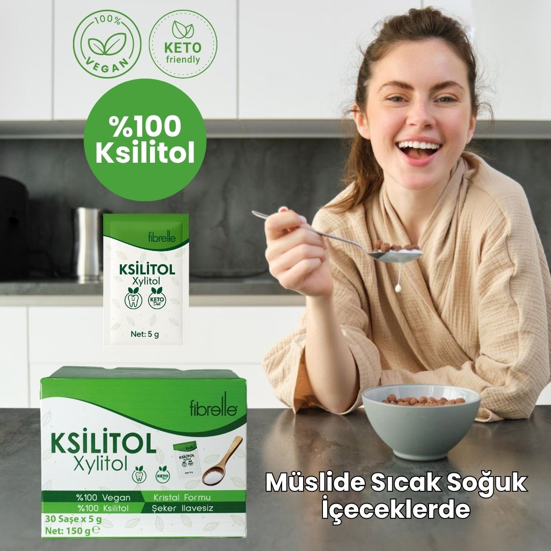 Fibrelle Ksilitol (Xylitol 30 Saşe x 5 g.) 150 g.