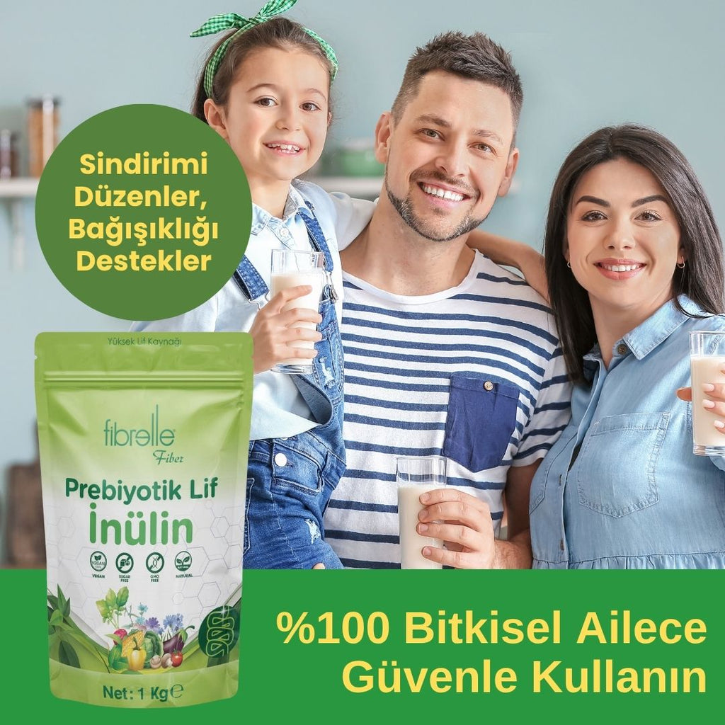 Fibrelle Doğal Prebiyotik Lif & İnulin (Hindiba Lifi) 1 kg.