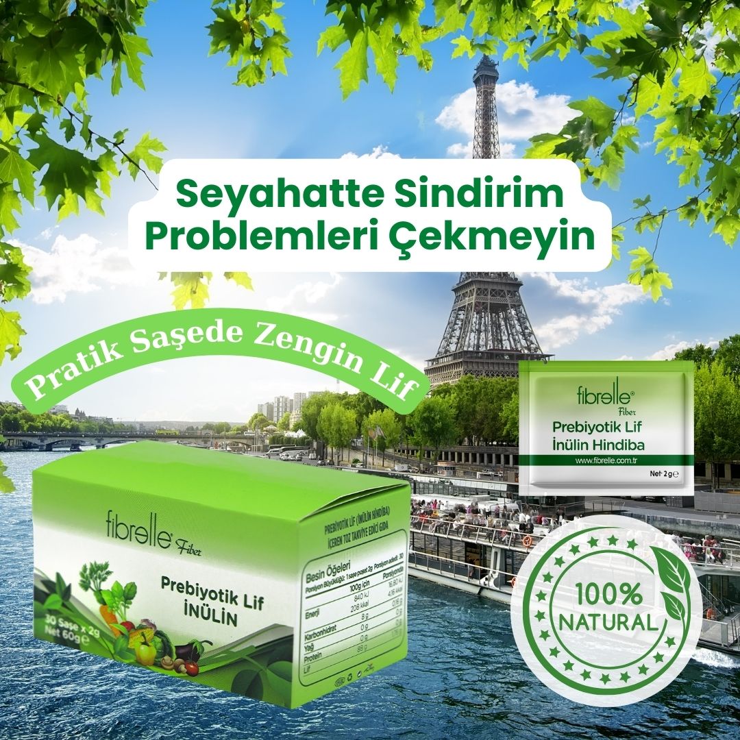 Fibrelle Doğal Prebiyotik Lif & İnulin (Hindiba Lifi 30 saşe x 2 g.) 60 g.