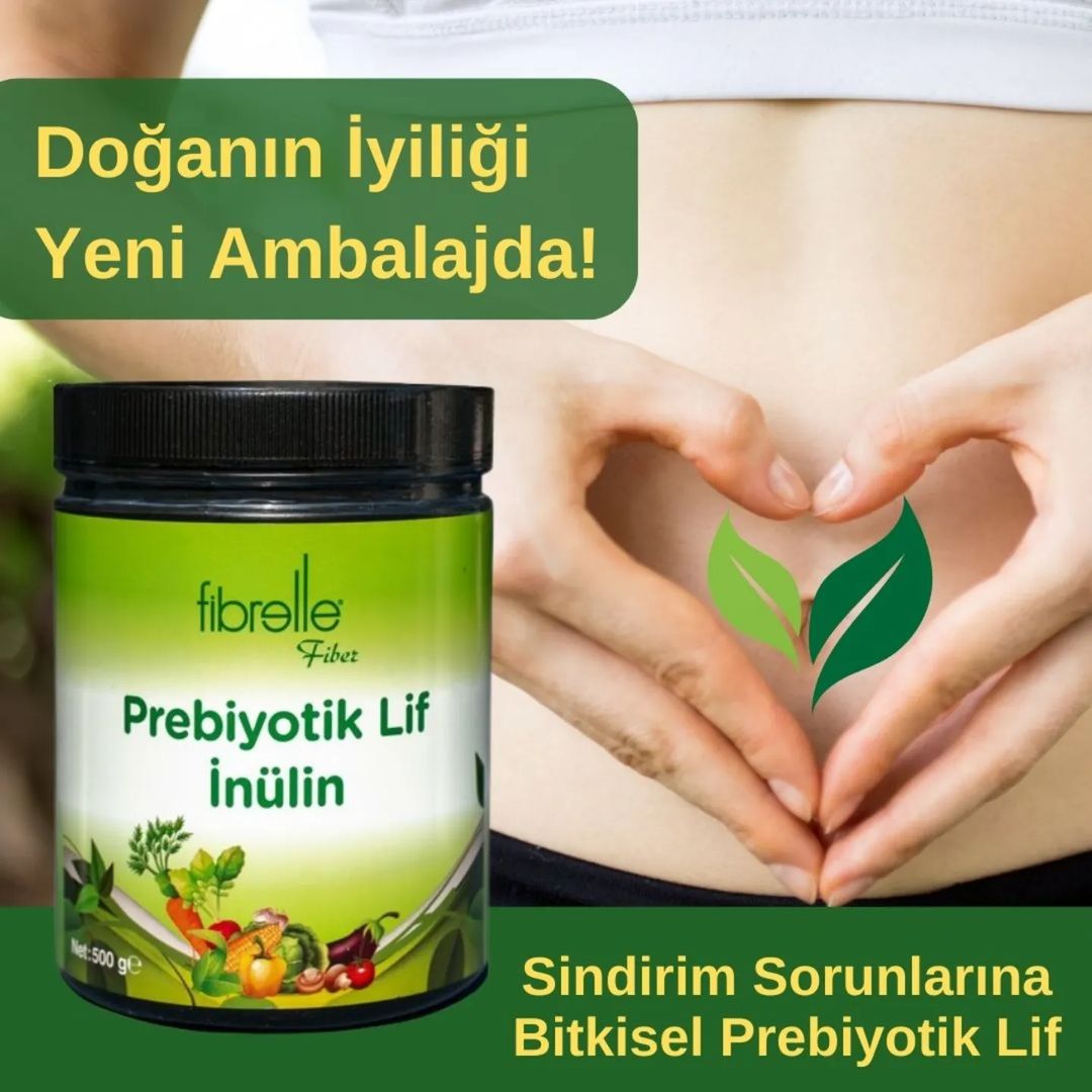 Fibrelle Doğal Prebiyotik Lif & İnulin (Hindiba Lifi) 500 g.