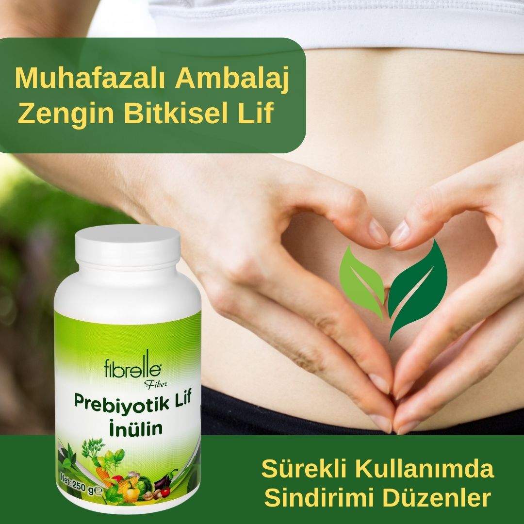 Fibrelle Doğal Prebiyotik Lif & İnulin (Hindiba Lifi) 250 g.