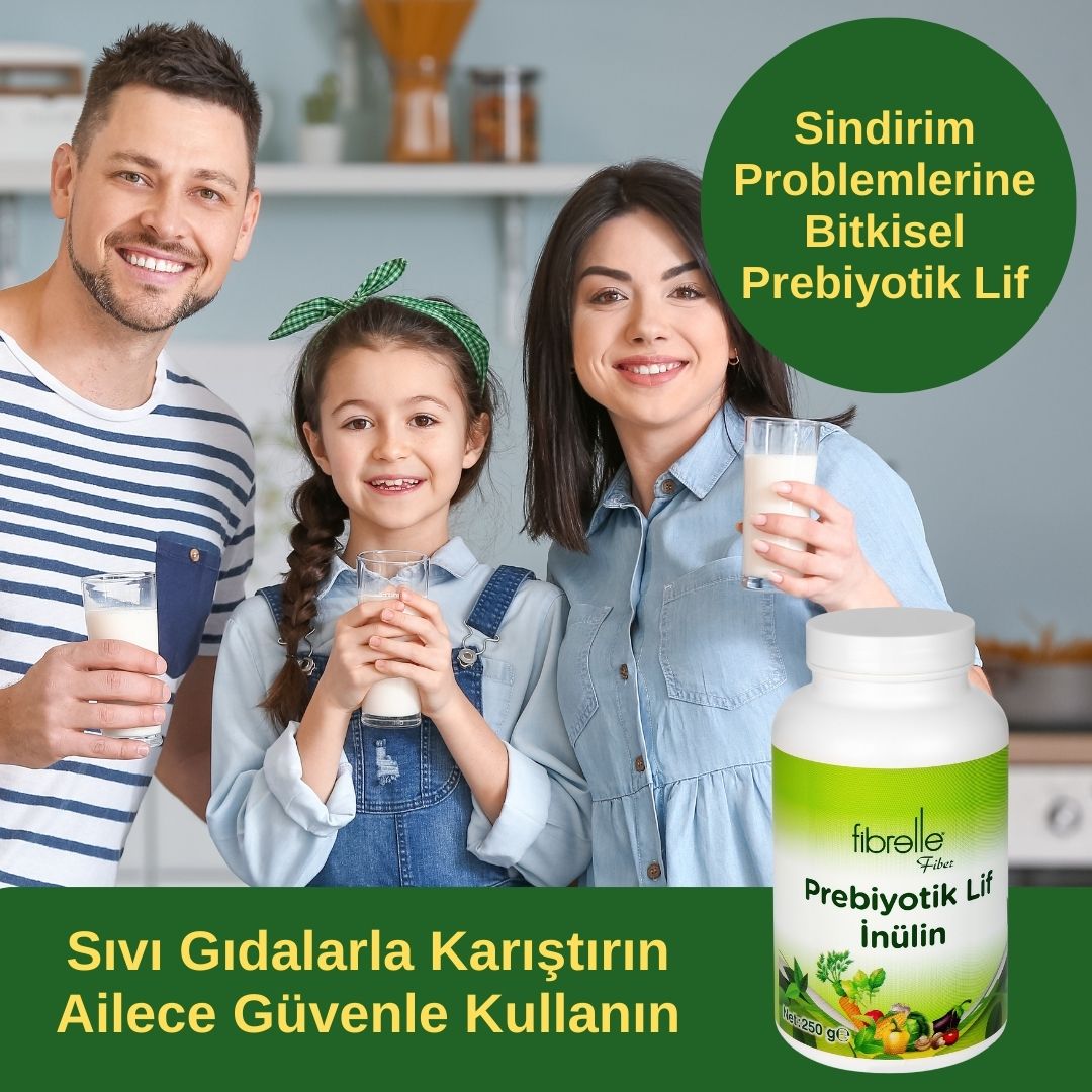 Fibrelle Doğal Prebiyotik Lif & İnulin (Hindiba Lifi) 250 g.